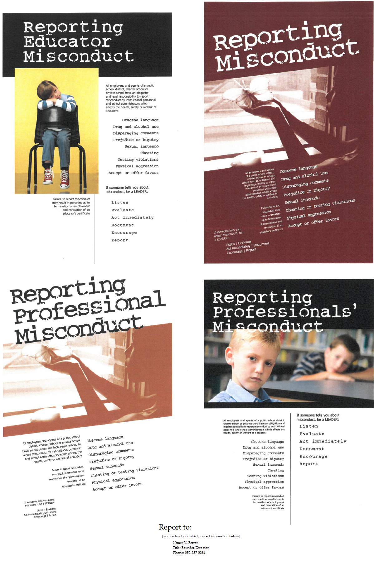 Report Professional Misconduct Document